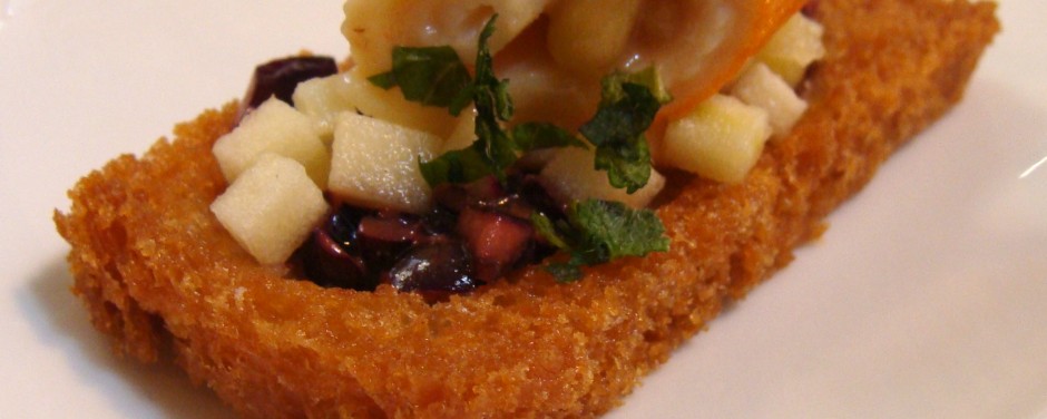 Tartine gourmande chou surimi