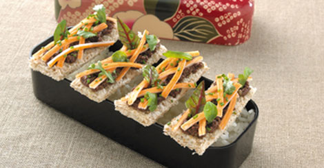 Bento tartine surimi soleil