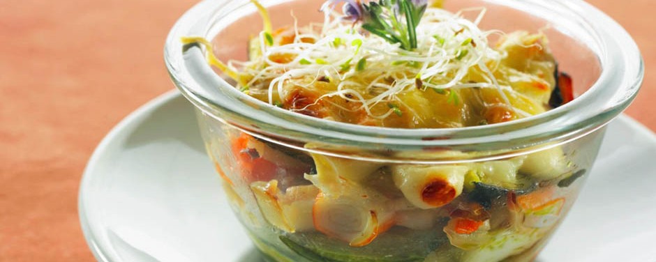 Lasagnes de courgettes au surimi